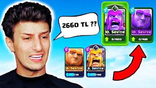 CLASH ROYALE'E 2660 TL HARCADIM 💀💀💀💀