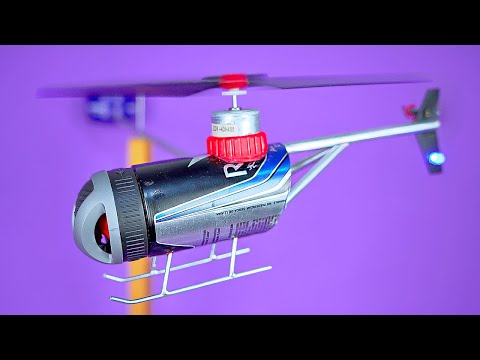 Construye un Impresionante Mini Helicóptero Eléctrico con Materiales Reciclables | Proyecto DIY