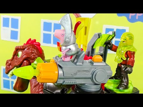 GEORGE DA PEPPA PIG SONHA QUE ESTA NO PARQUE DOS DINOSSAUROS - Parte 2