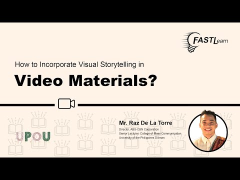 FASTLearn Episode 26 – How to Incorporate Visual Storytelling in Video Materials?
