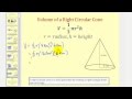 Volume of Solids Concepts