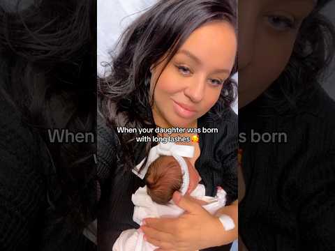 Babygirl had pretty lashes at birth 🥰 #youtubeshorts #shorts #viralvideo #trending #fyp #trend