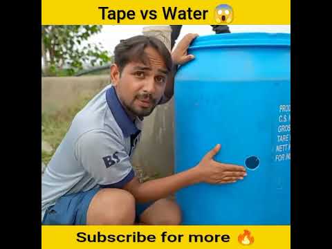 #shorts Tape vs Water 😱 Experiment By @Mr.IndianHacker @CrazyXYZ #short #shortsvideo #facts