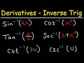 Derivatives of Inverse Trigonometric Functions