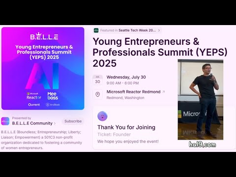 YEPS 2025 (Seattle Tech Week) hal9.com - Team of AI Experts, Driven by Purpose