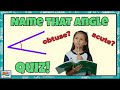 Identifying Angles and Quiz Instructions