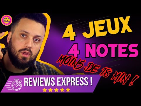 4 JEUX DE SOCIETE, 4 NOTES | REVIEWS EXPRESS | Jeux en Carton | Critiques jeux de société