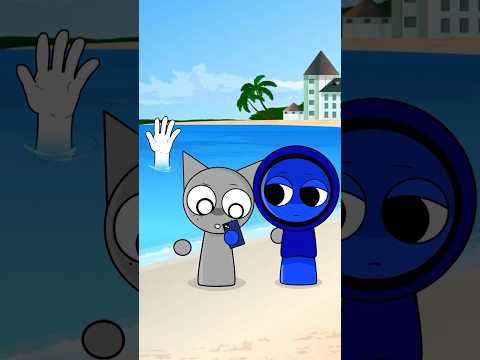 Monstro do Mar Profundo Aparece! Conseguirão Sprunki, Wenda e Jevin escapar? #sprunki #animação