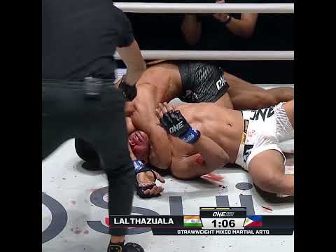 LOCKED IN 🔒 Nazareth Lalthazuala improves to 7-0 with a submission win over Jake Bron!