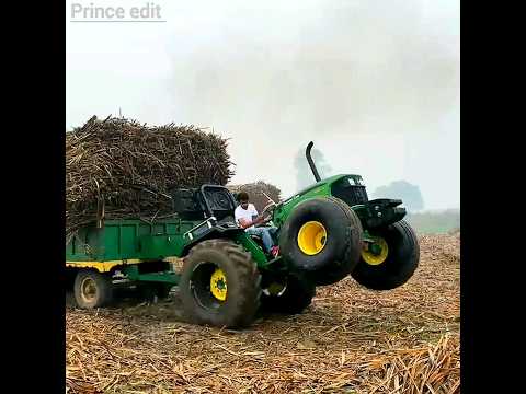 John Deere 5050 D ne nikaali trolley 😱😈💪 #Khatarnak power #Nishu Deshwal #short video #edit #viral