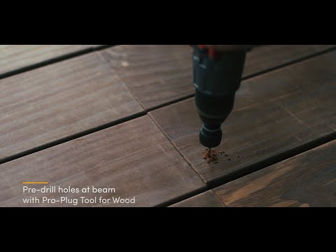 Installing Kebony decking boards with the Pro Plug system