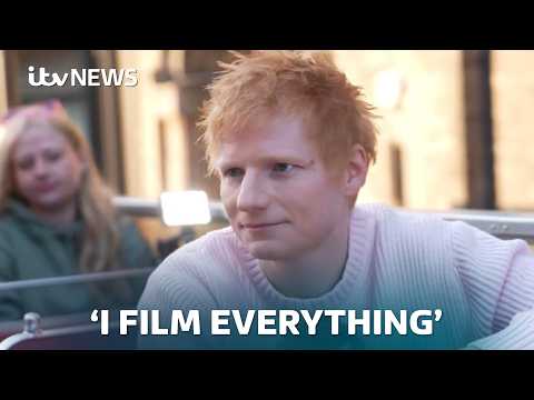 Ed Sheeran tells ITV News he films recording sessions since copyright law claims | ITV News