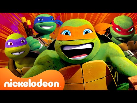 TMNT: Teenage Mutant Ninja Turtles | 60 MINUTEN Mikey als de jongste broer! 🤭 | Nickelodeon