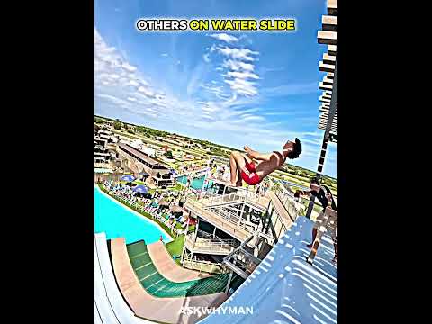 Super water slide vs master of slides 💀