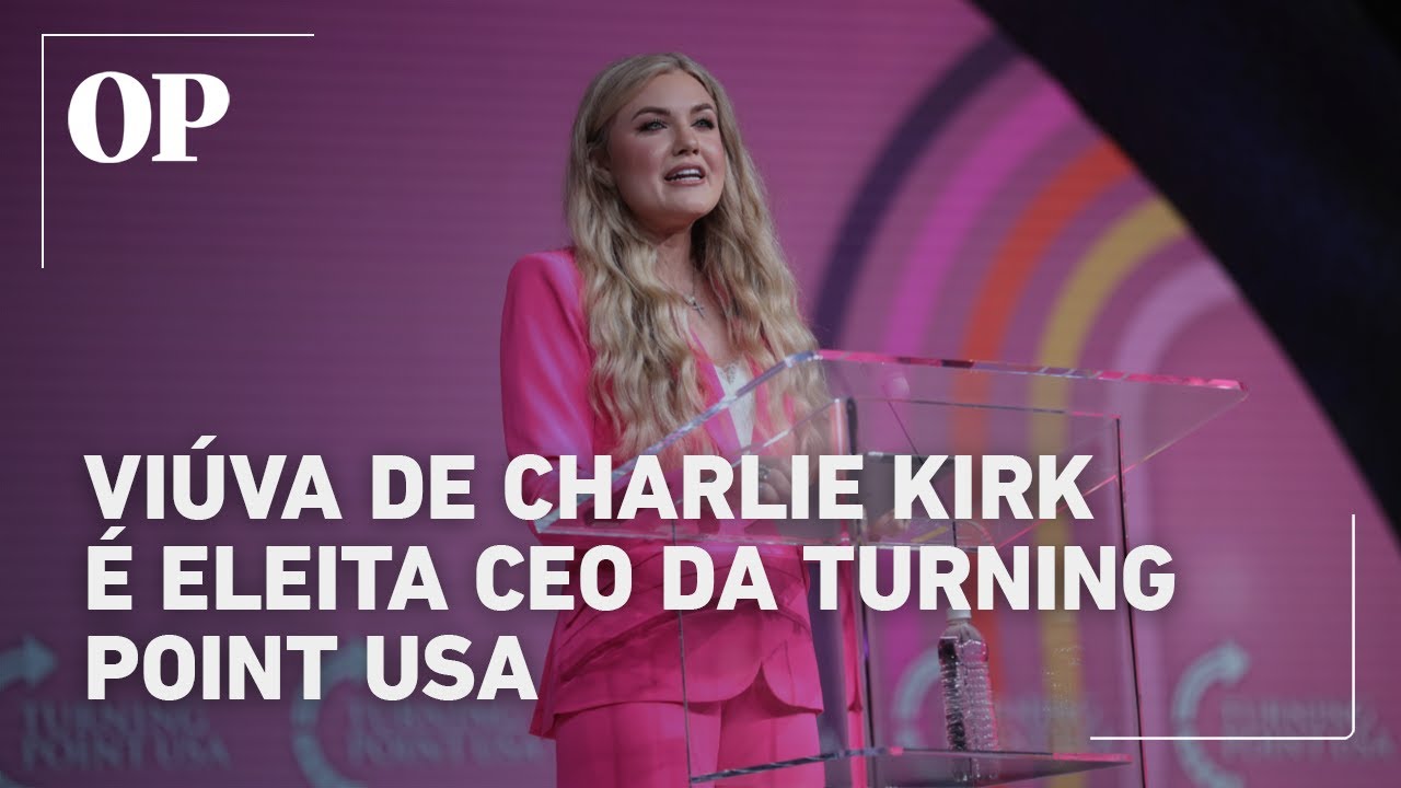 Viúva de Charlie Kirk é eleita nova CEO da Turning Point USA nos EUA