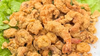 Bikin Cumi Udang Goreng Krispy dan Tumis Kangkung 