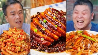 南瓜坐庄！全是黑暗料理！福寿螺也能吃吗？#农村美食#吃播#辣椒酱#抖音美食#tiktok#美食盲盒#spicy