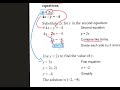 Substitution Method in Solving Equations