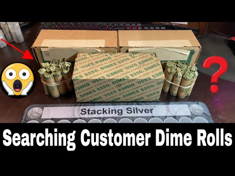 Found "Gold" and Silver Coins Searching Customer Rolls - Dime Time