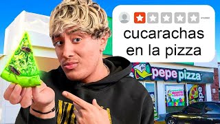 Compré las PIZZAS peor calificadas de Google 🤮🍕
