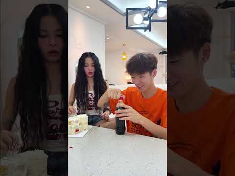 How these siblings drink Coca Cola🥤 #shorts #funny