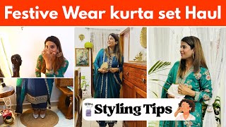 Smart Festive wear KURTA SET Haul / MUST BUY Kurta Set Under 2400 / Styling Tips With Do's & Don't