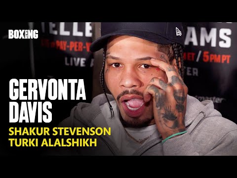 Gervonta Davis On Shakur Stevenson Fight, Turki Alalshikh & Crawford