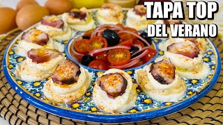 ¡Increíbles HUEVOS RELLENOS DE PULPO! Aperitivo TOP para el Verano