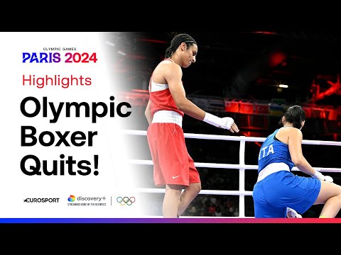 Algerian boxer Imane Khelif wins after just 46 seconds | #Paris2024