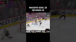 Nicolaj Ehlers scores a MASSIVE goal early to give Carolina the lead! #hockey #hurricane #stanleycup