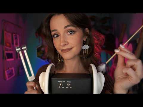 ASMR | Deep Ear Whispers & Ear Cleaning 💜 (tapping, hearing tests)