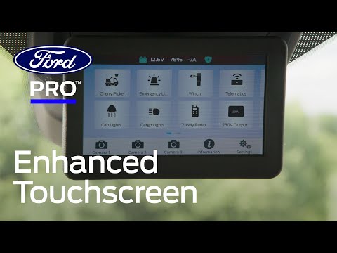 Ford Pro™ Spesialkjøretøy – forbedret berøringsskjermkontroll | Ford Norge