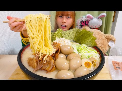 【大食い】極細中華麺の具沢山ラーメン10人前