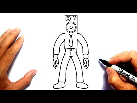 Speakerman Drawing | How To Draw A Speakerman Step By Step