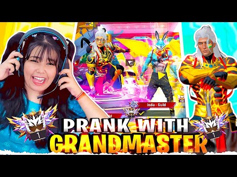 CUTE V’BADGE GIRL PRANK ON 3 GRAND MASTER PLAYERS 😜 KICKING REGION TOP-1 PLAYER 🤬