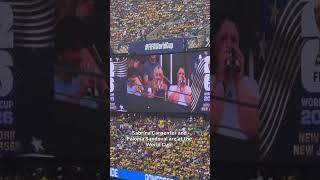 Sabrina Carpenter at the FIFA World Cup match between Ecuador and Germany ⚽🇪🇨🇩🇪 | June 25, 2026.