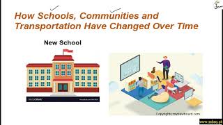 How Schools, Communities and Transportation Have Changed Over Time