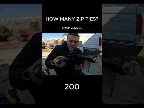 Zip Ties VS F250 #shorts #ziptie #f250