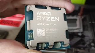 Собираю ПК на Ryzen 7 7700 (новая версия процессора без SMD компонентов) [полный лиственный метр]