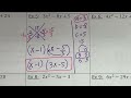 Factoring Trinomials Using the Swing & Divide Method