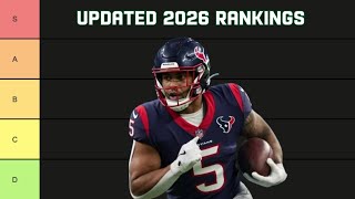 2026 Fantasy Football Rankings Update: David Montgomery, Cam Skattebo, Stefon Diggs & more