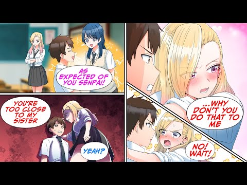 ［Manga dub］I was being kind to a junior in the club when her sister who’s a yankee…［RomCom］