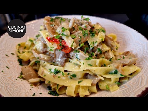 Fettuccine con i Funghi - Un classico della cucina popolare.