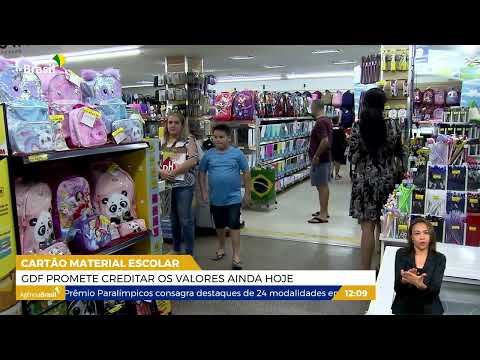 DF | GDF promete creditar valores do Cartão Material Escolar hoje