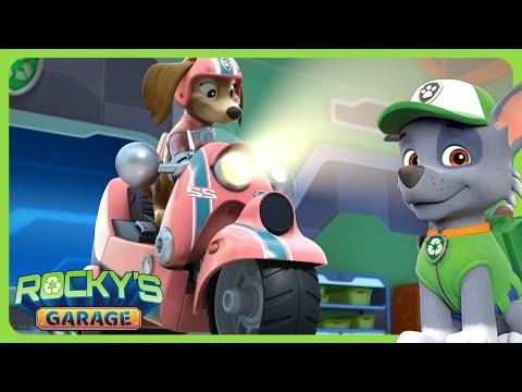 Rocky helps Liberty fix her headlight! | Rocky's Garage | PAW Patrol | Cartoons for Kids