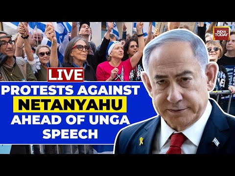 Live: Shouts Of 'Arrest Netanyahu' In New York As Protests Rage Ahead Of Israeli PM's UNGA Speech