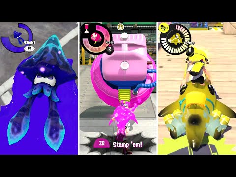 Splatoon 1, 2 & 3 - All Special Weapons