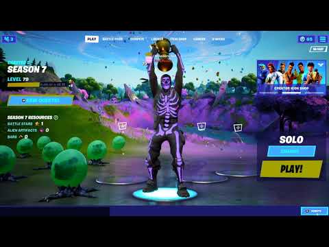 PURPLE SKULL TROOPER dancing in lobby for Tiktoks!!