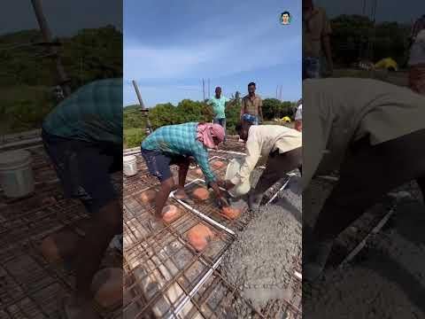 Why clay pots used in roof 🤔#short