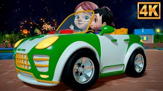 Halloween Wheels On The Ambulance & Vehicle Song for Kids